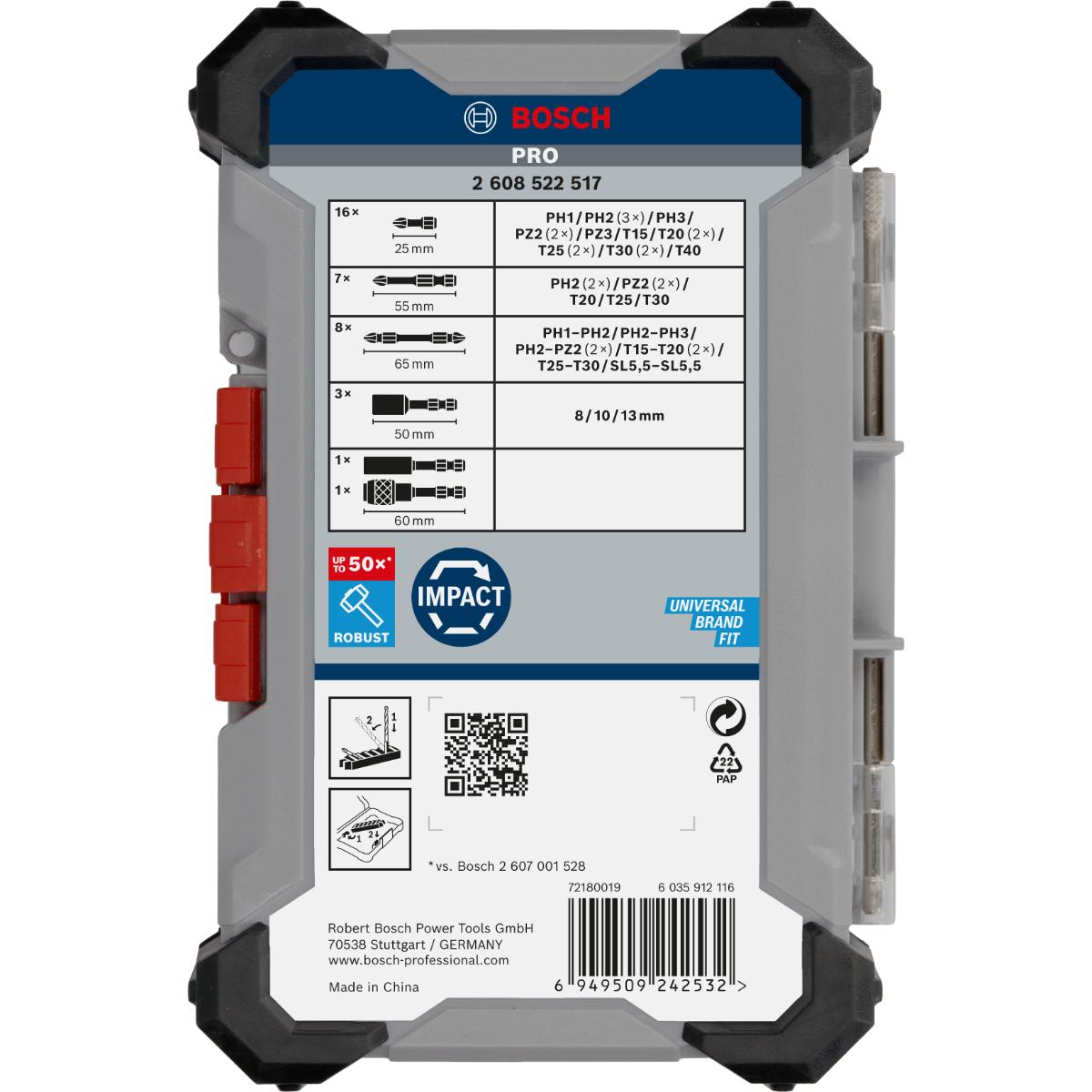 Bosch PRO Impact Schrauberbit, 36-teiliges Set