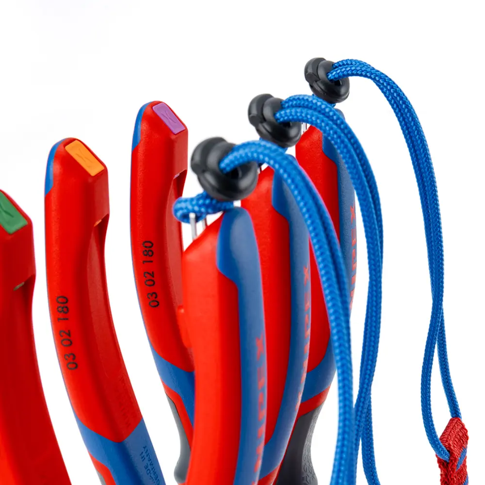 KNIPEX TetheredTool Clips rot (10 Stück) 30 mm