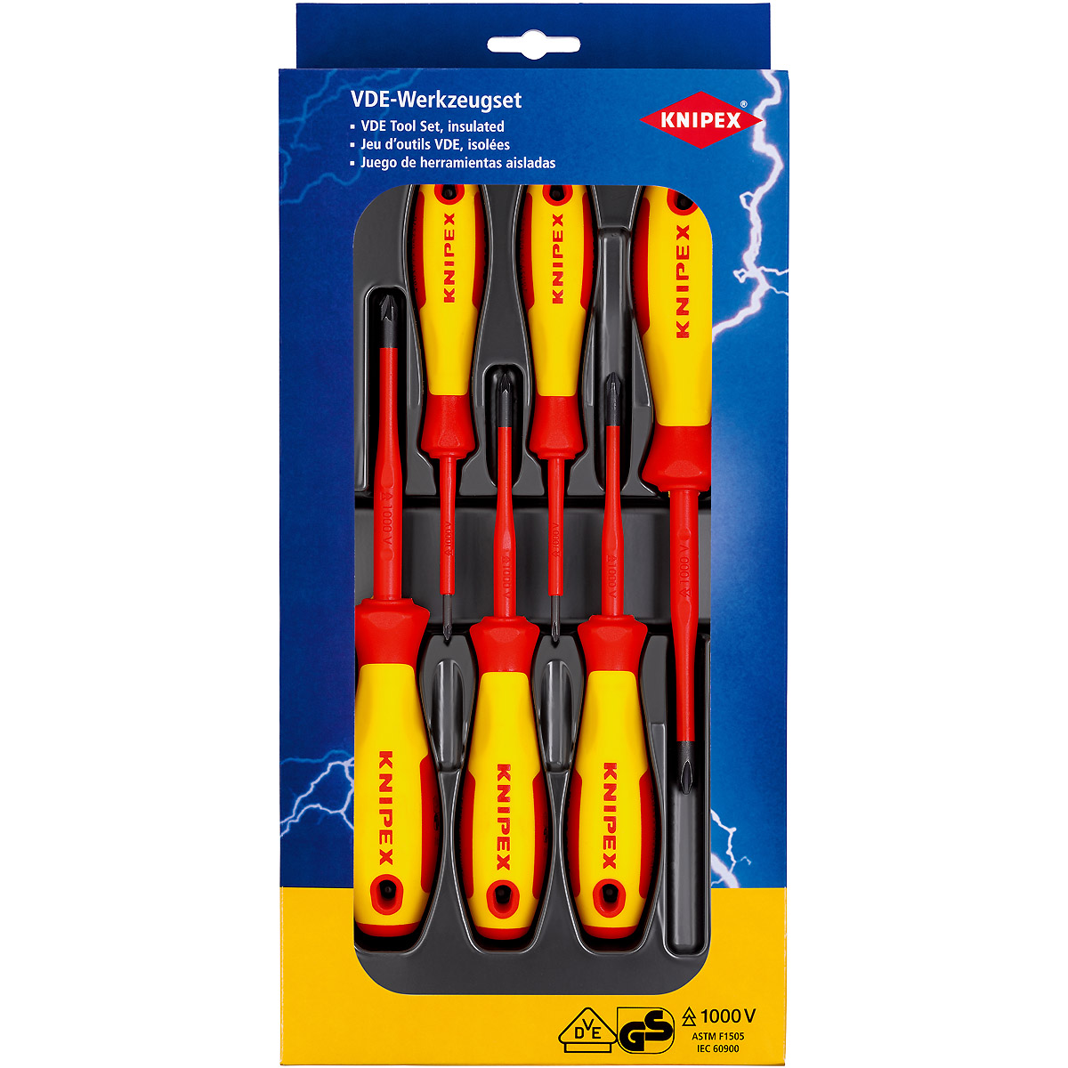 KNIPEX VDE Schraubendreher-Paket Phillips / Pozidriv 370 mm