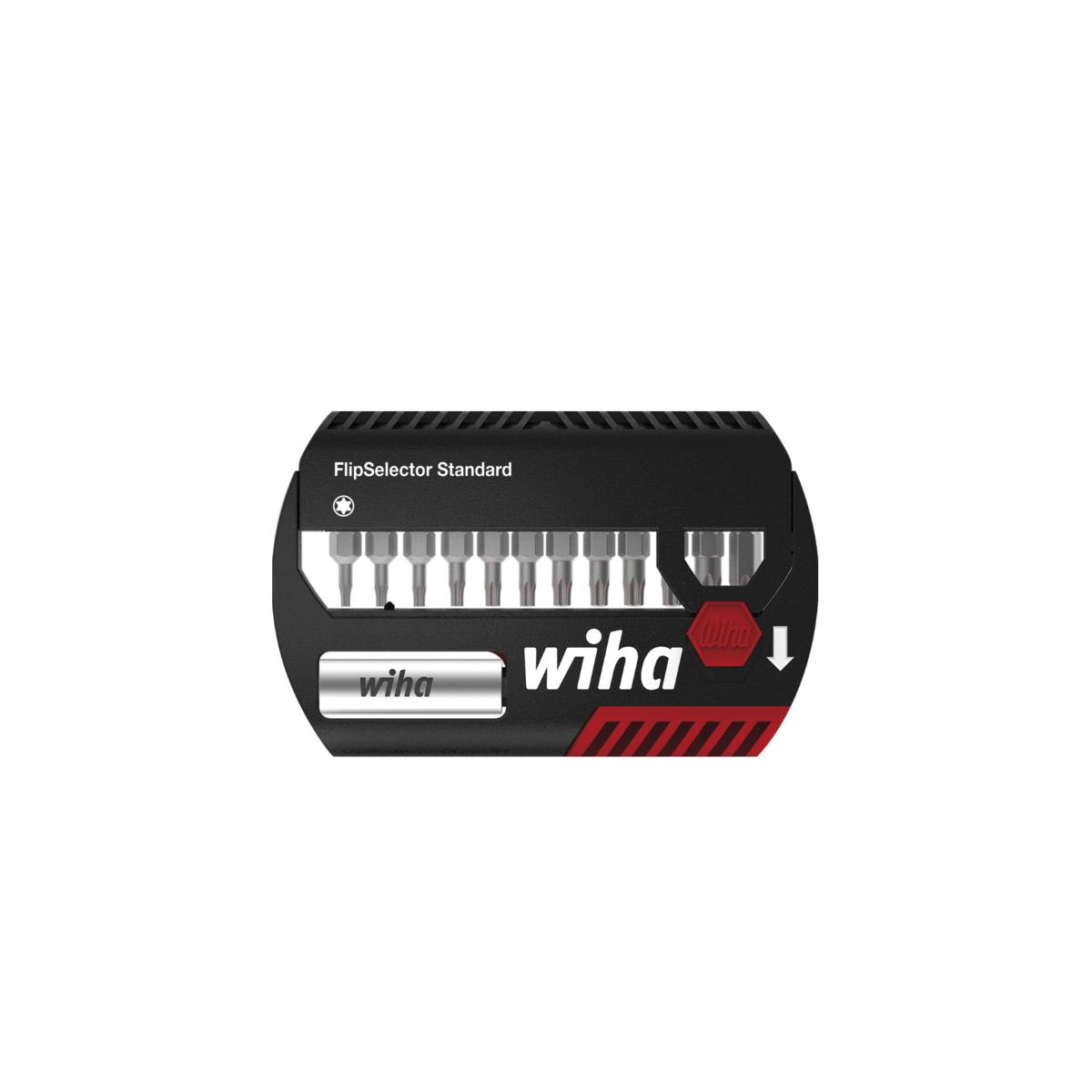 Wiha Bit Set FlipSelector Standard 25 mm TORX 13-teilges Set 1/4 zoll C6,3