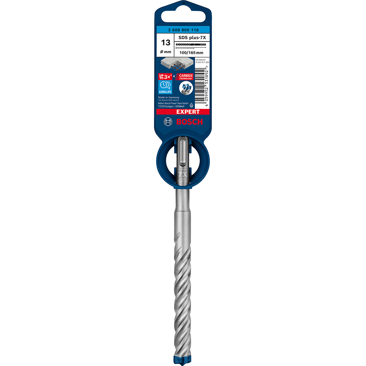 Bosch EXPERT SDS plus-7X Hammerbohrer, für Bohrhämmer ø 13 mm