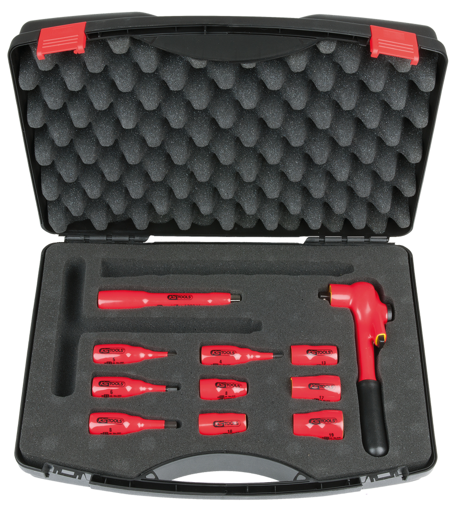KS Tools 3/8" Steckschlüssel-Satz mit isolierten Werkzeugen, 11-tlg