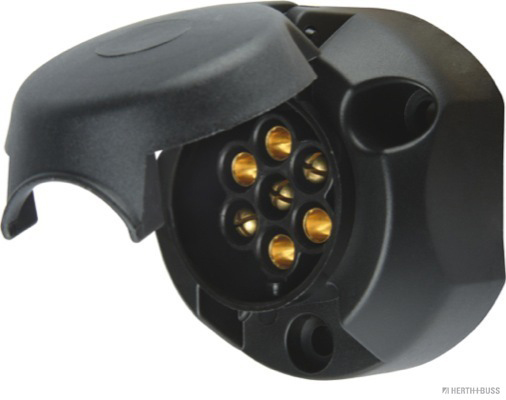 HERTH&BUSS Steckdose, 7-pol,6-12V,mit Nebelleuchtenabschaltung