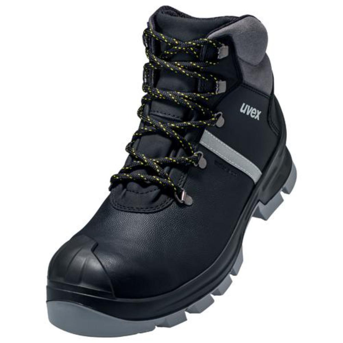 uvex 2 construction Sicherheitsschuh Stiefel S3, schwarz/grau