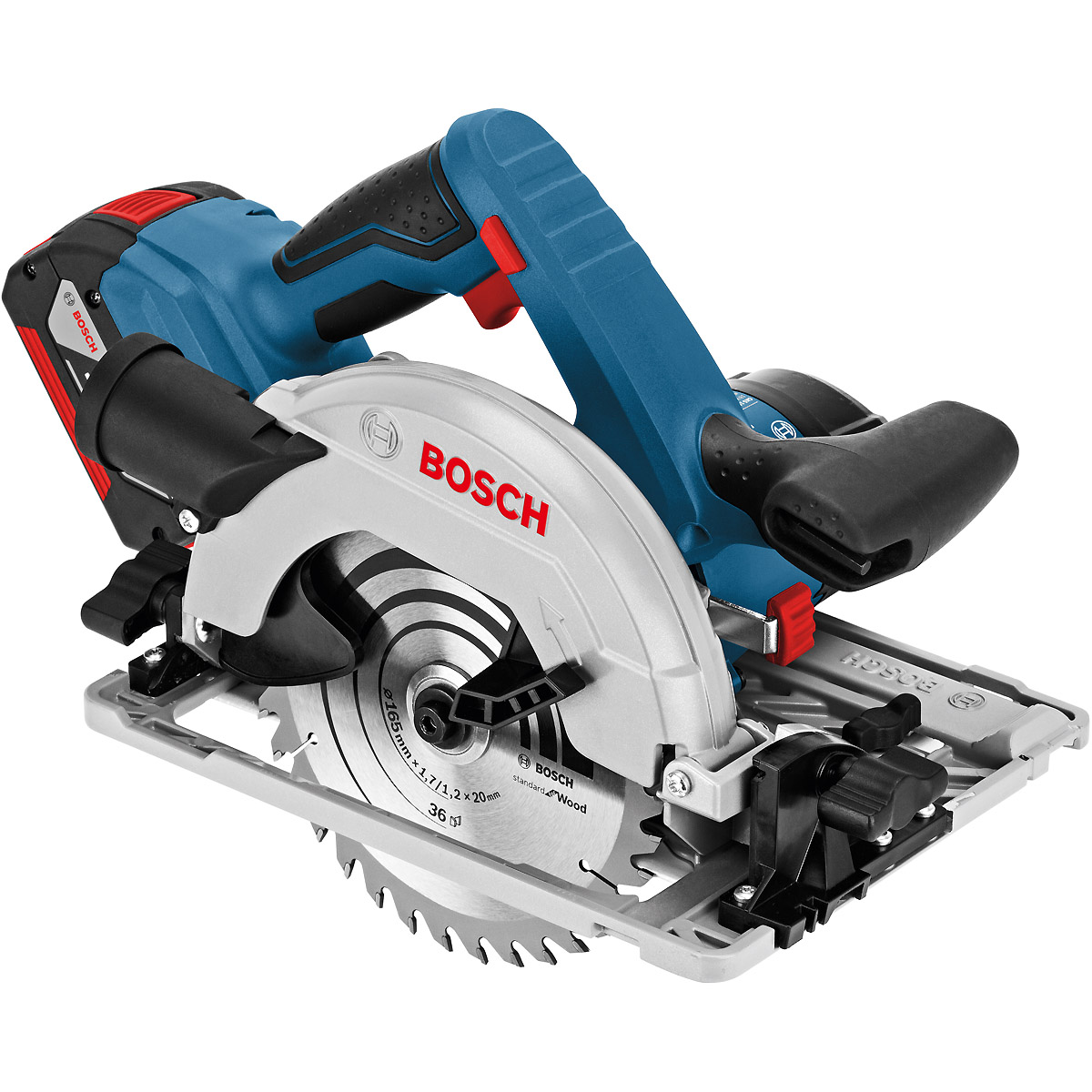 Bosch Akku-Kreissäge GKS 18V-57 G, mit 2 x 4.0 Ah Li-Ion Akku, L-BOXX