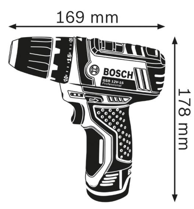 Bosch Akku-Bohrschrauber GSR 12V-15