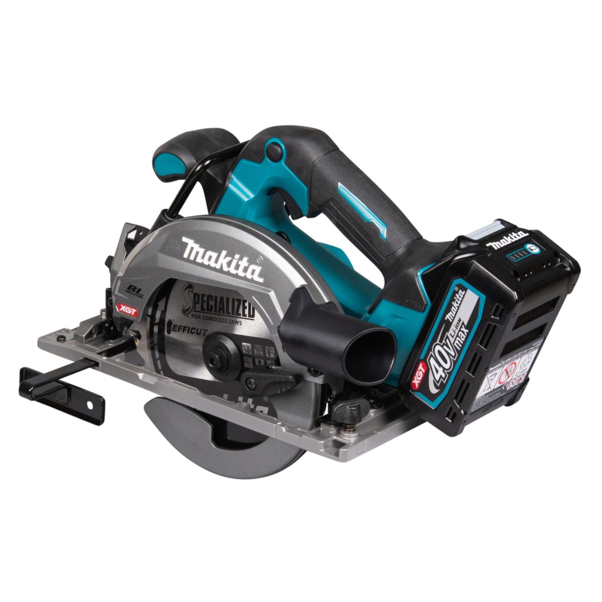 Makita Akku-Handkreissäge 57 mm 40V max. / 2,5 Ah, 2 Akkus + Ladegerät HS012GD201