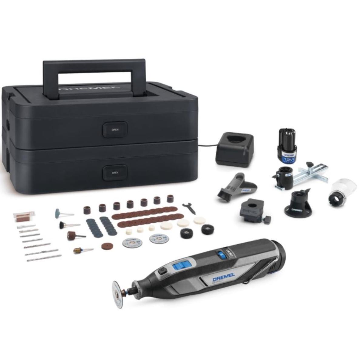DREMEL® 8240, Kabelloses Multitool, 1 x 12-V-2-Ah-Akku), 65 Zubehöre