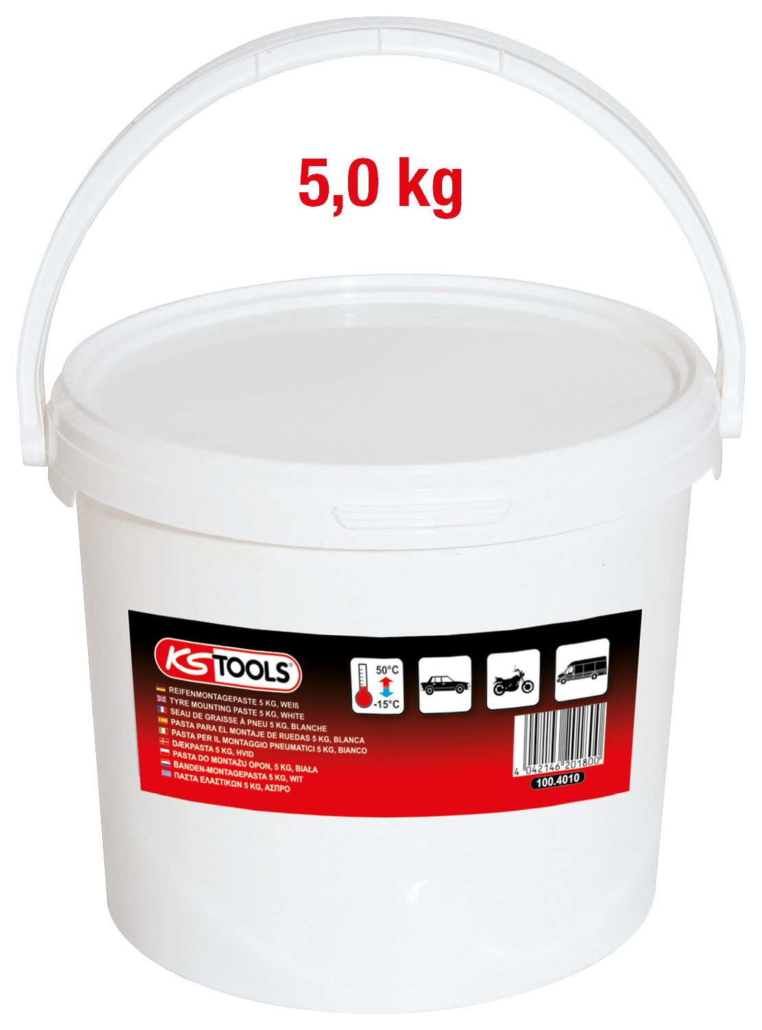 KS Tools Reifenmontagepaste 5 kg, weiß