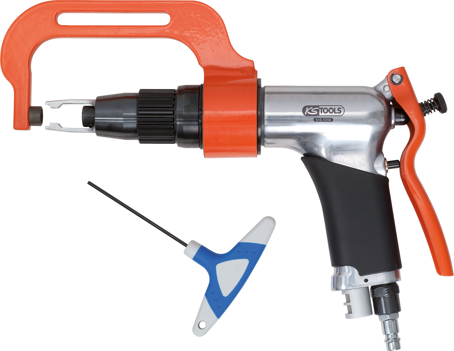 KS Tools Druckluft-Schweißpunkt-Bohrmaschinen-Satz, 3-tlg