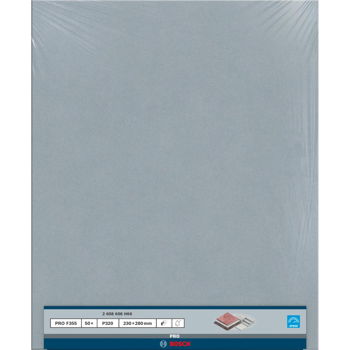 Bosch Schleifblatt C355, Papierschleifblatt, 230 x 280 mm
