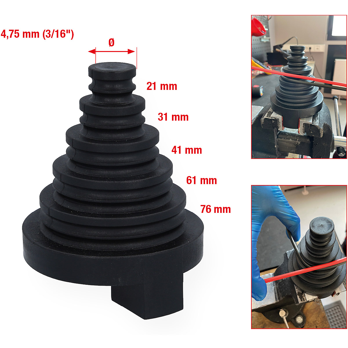 KS Tools Bremsleitungs-Biegewerkzeug, 4,75 mm (3/16“)
