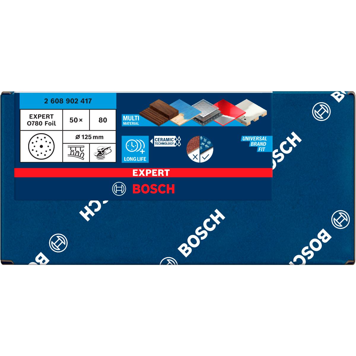 Bosch EXPERT O780 Folienschleifscheibe 125 mm