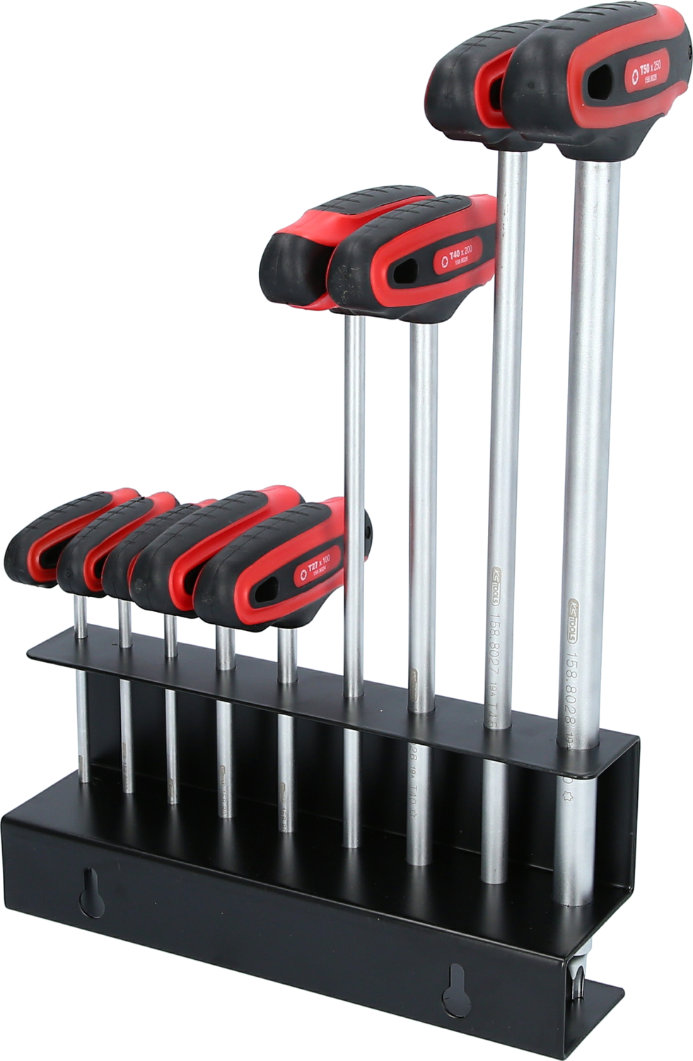 KS Tools T-Griff-Torx-Winkelstiftschlüssel-Satz, 9-tlg
