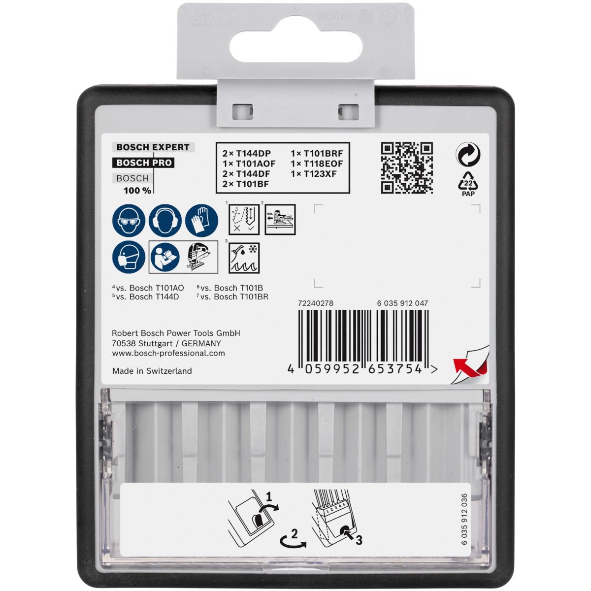 Bosch PRO Wood and Metal T 144 DP,T 123 XF,100 mm, 10-teiliges Set