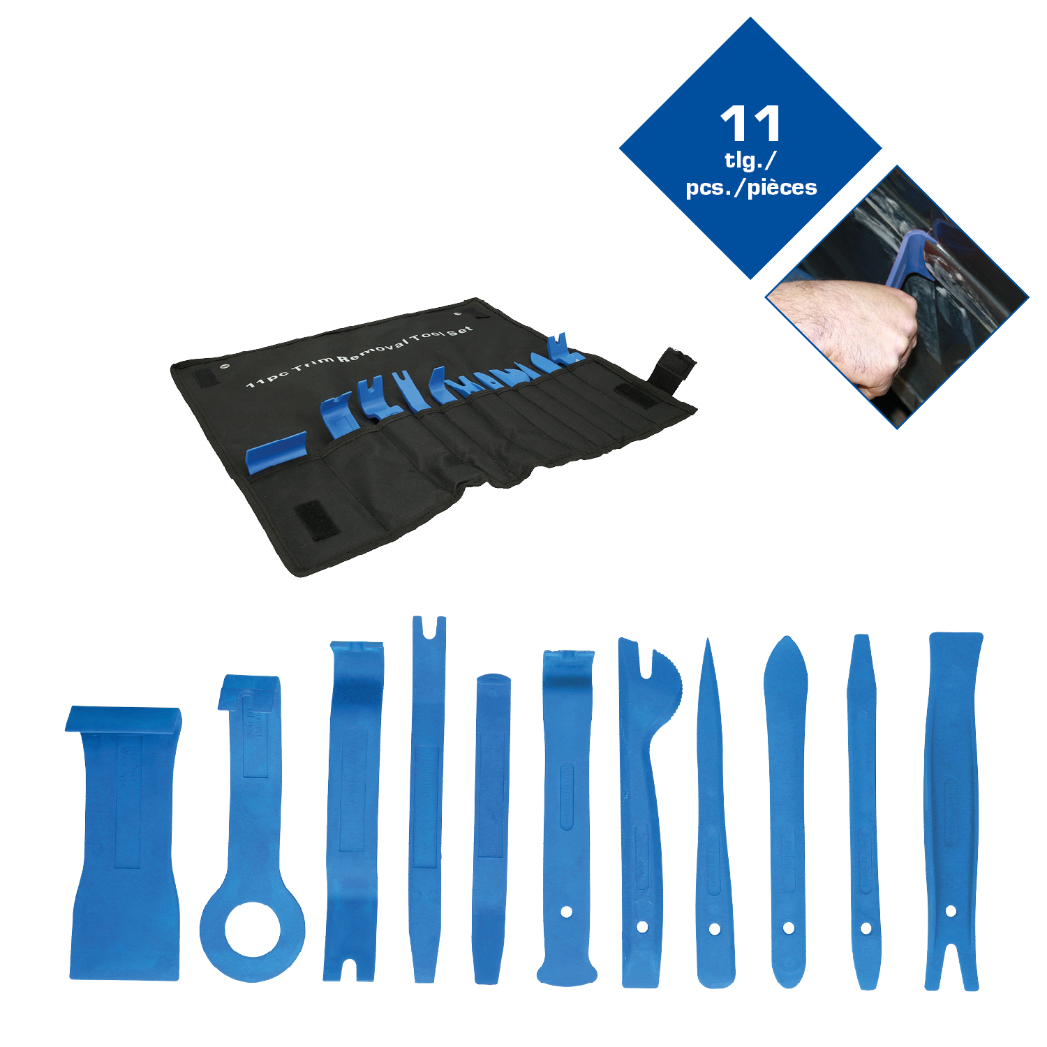 Brilliant Tools Zierleistenkeile-Satz, 11-tlg - BT511065