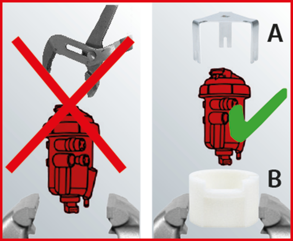 KS Tools 1/2" Kraftstofffilter-Schlüssel für JTD Motoren