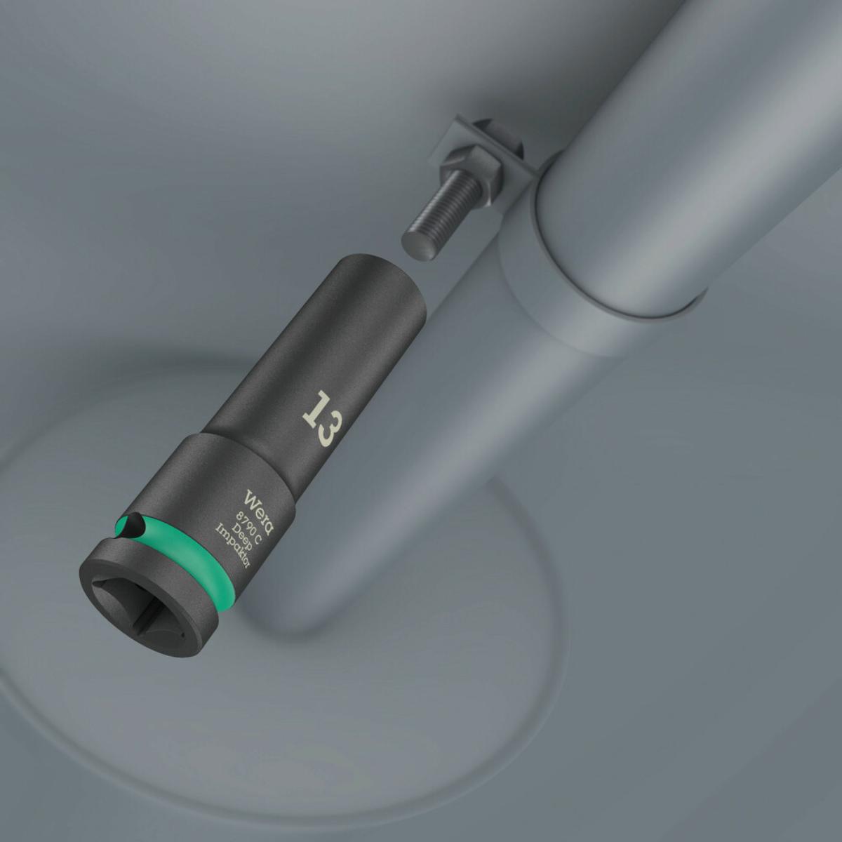 Wera 9725 Schaumstoffeinlage Zyklop C, 1/2", Impaktor Deep Steckschlüsseleinsatz Set 11-teilig
