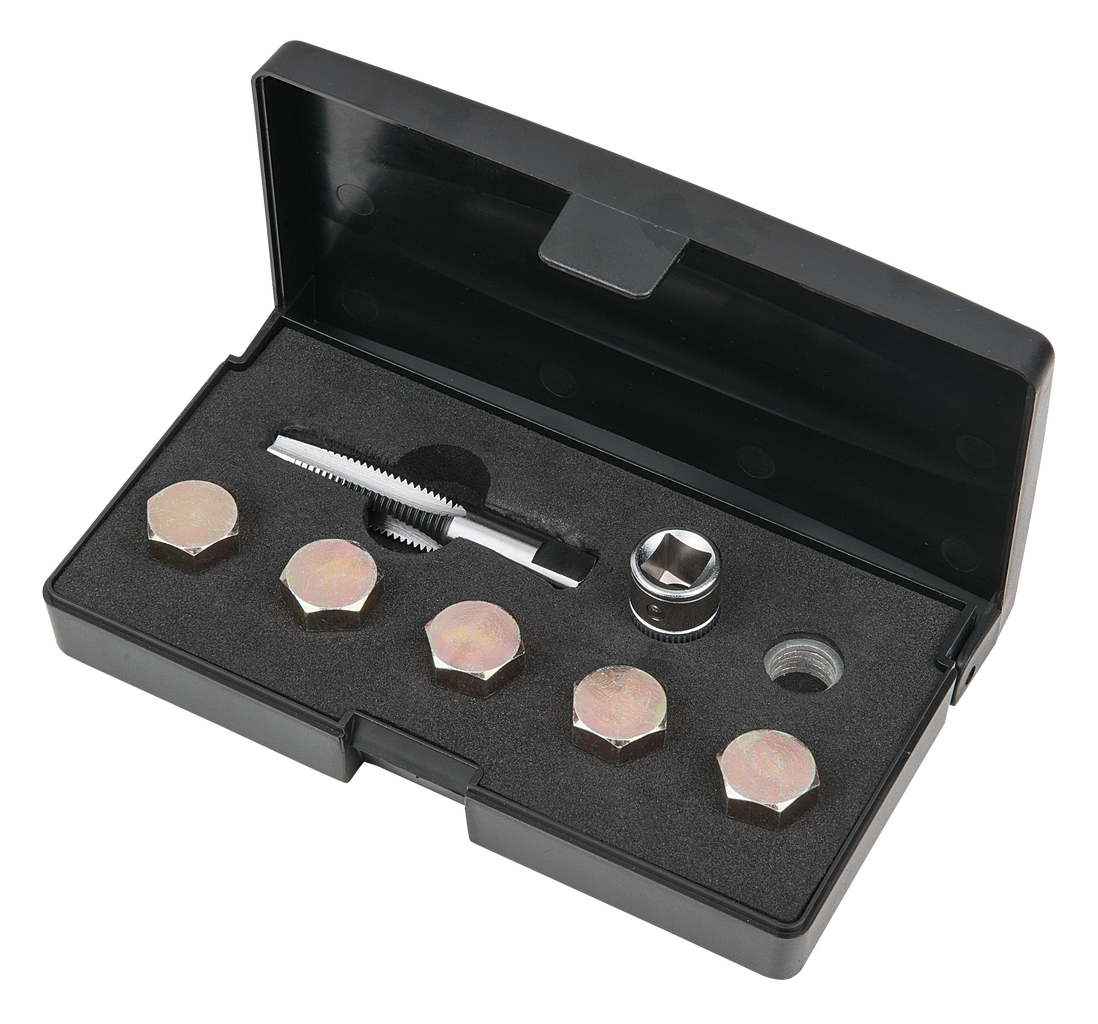 KS Tools Ölablassschrauben-Gewindereparatur-Satz, 12-tlg M12 x 1,5