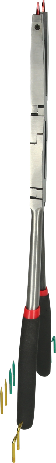 KS Tools Doppelgelenk-Sicherungszange für Innensicherungsringe mit auswechselbaren Spitzen