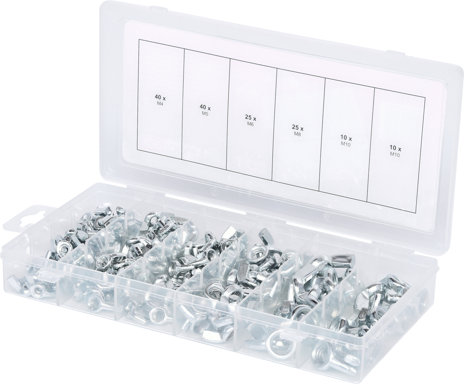 KS Tools Sortiment Flügelmuttern, 150-tlg