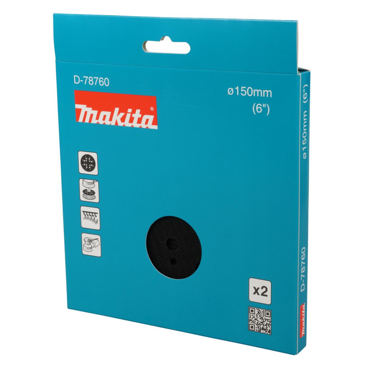 Makita Schleiftellerschutz 150mm, Klett, 2 Stück
