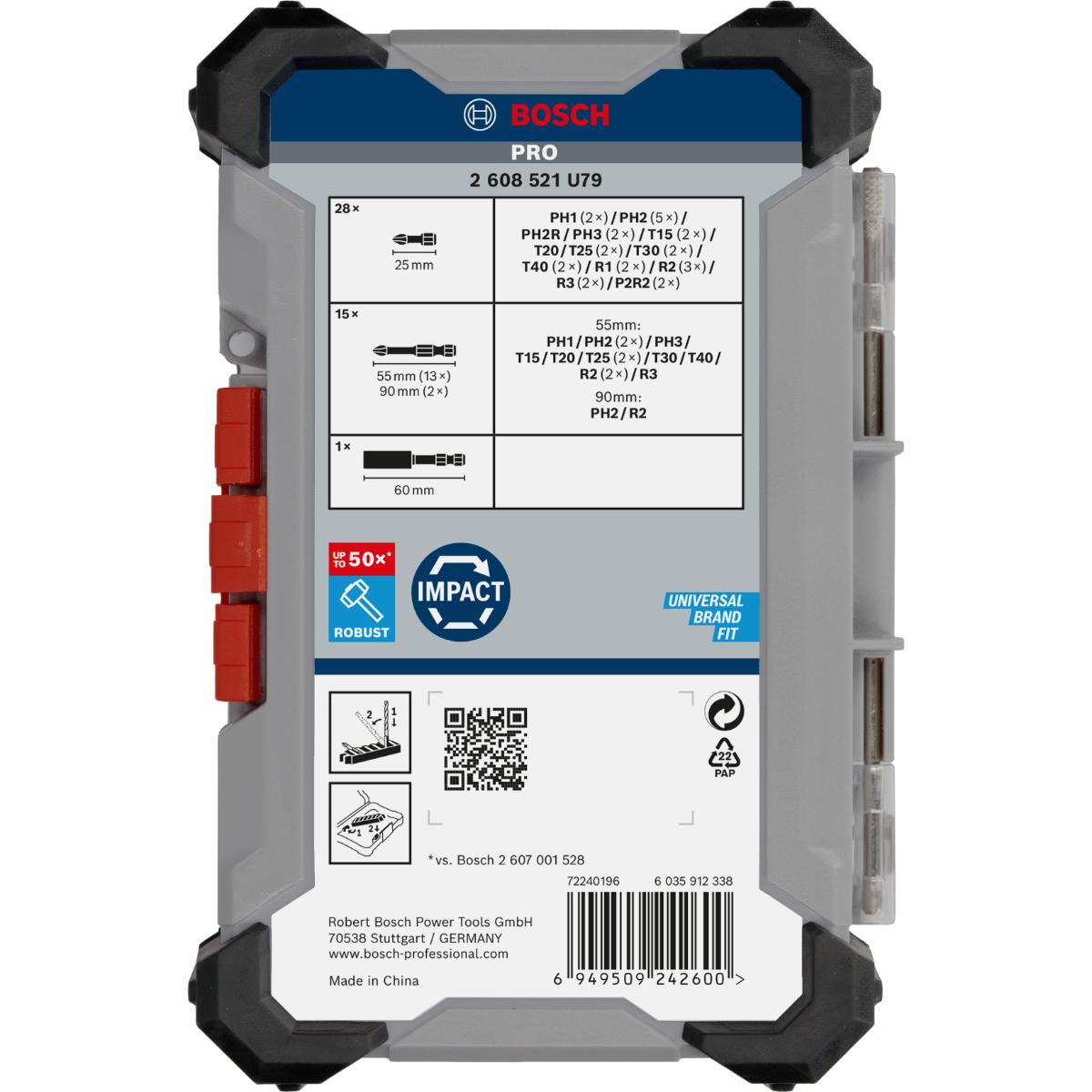 Bosch PRO Impact Schrauberbit, 44-teiliges Set