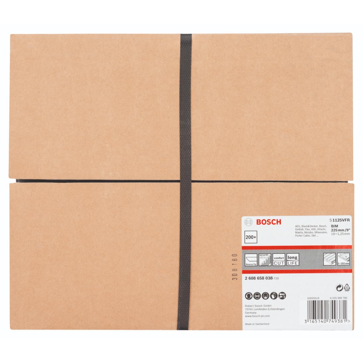 Bosch Säbelsägeblatt S 1125 VFR, 200er-Pack