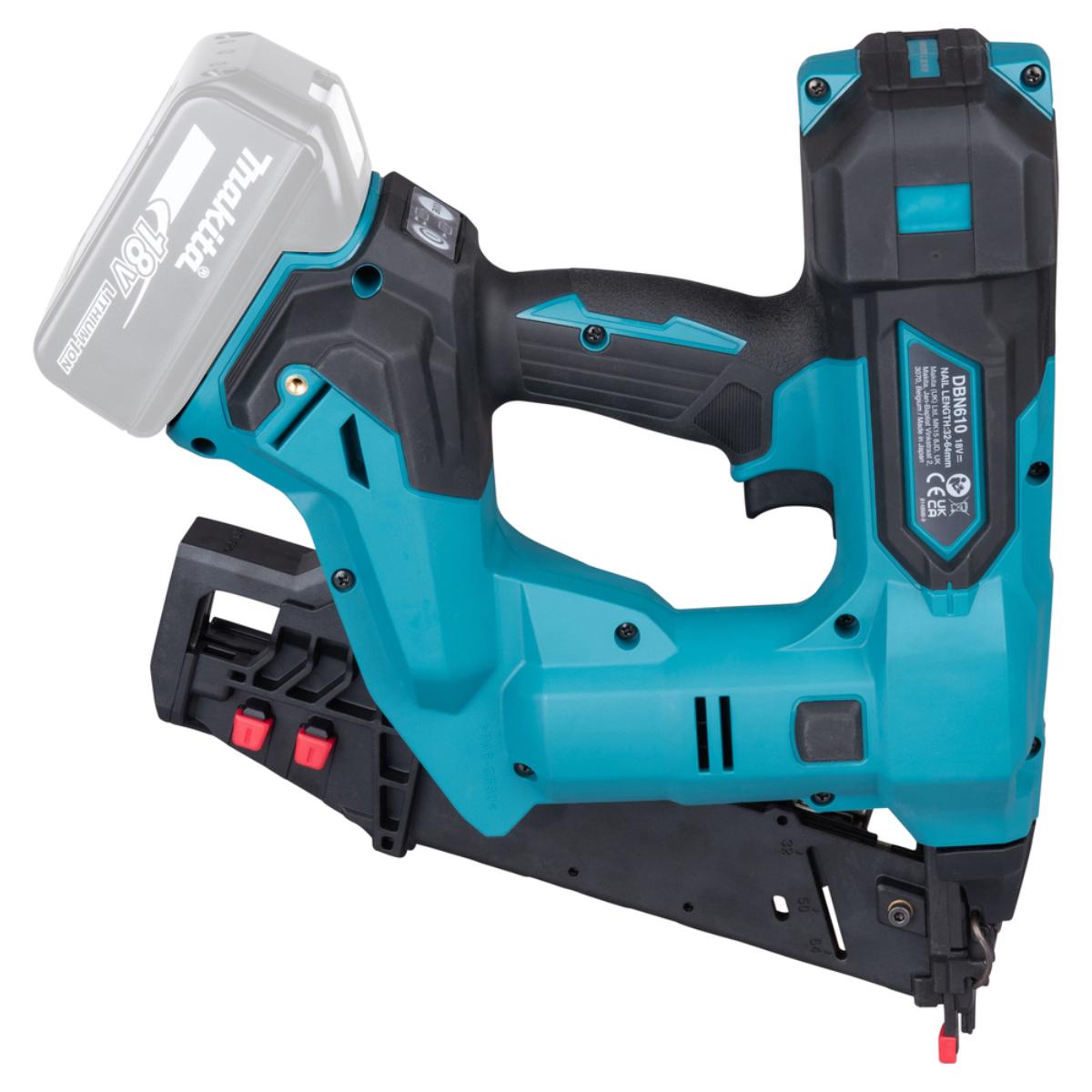Makita Akku-Stauchkopfnagler 16ga 20° gewinkelt, 32-64 mm
