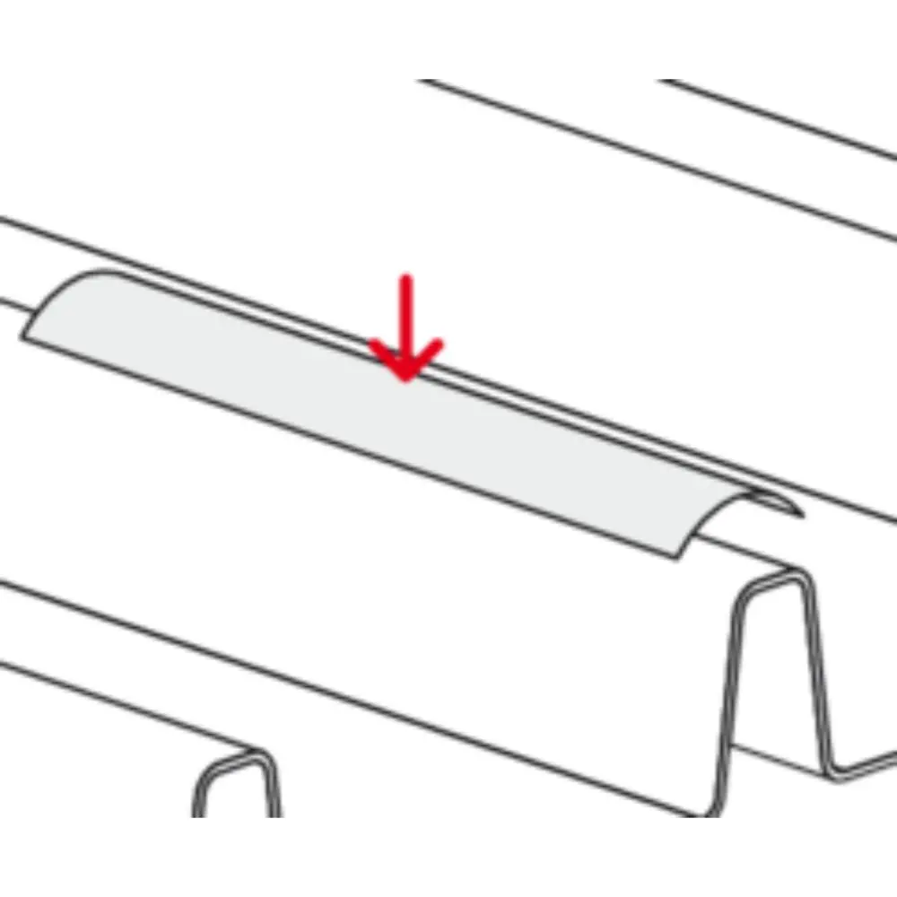 Fischer Profil SolarMetal L H25 110 EPDM Aluminium