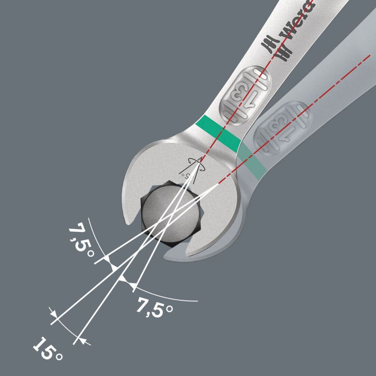 Wera 6003 Joker 11 Set 1 Ringmaulschlüssel-Satz, 11-teilig