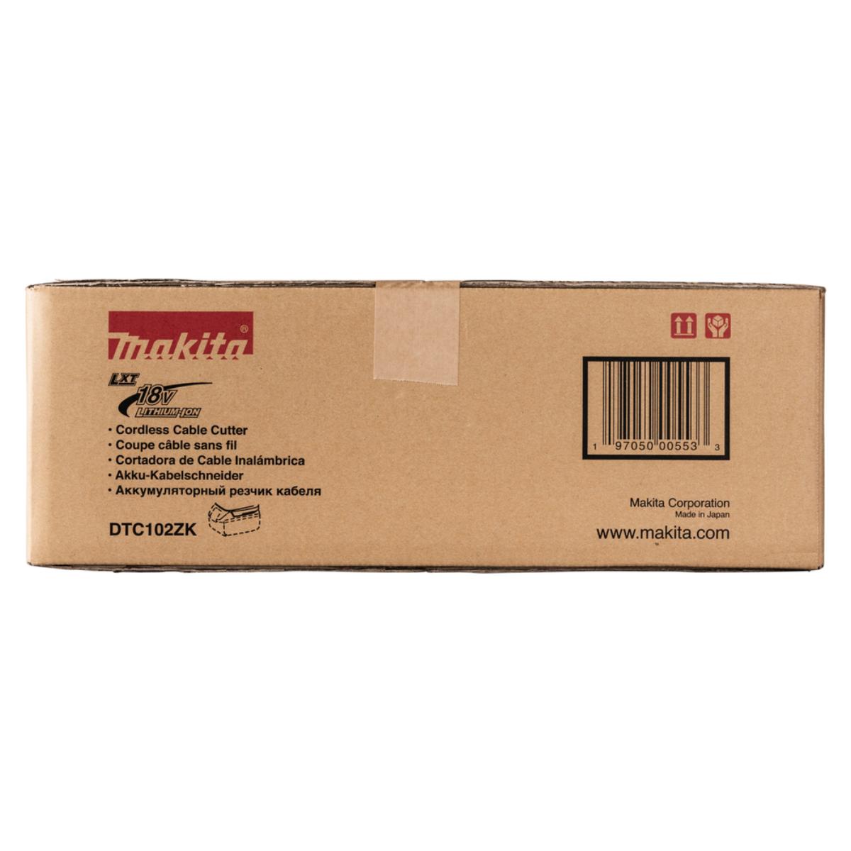 Makita Akku-Kabelschneider 18V - 65 mm - geschlossen - DTC102ZK