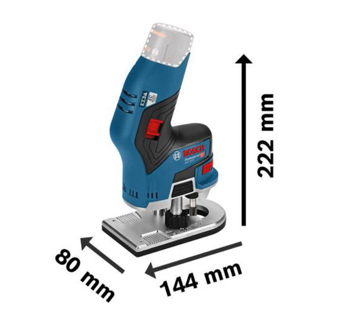 Bosch Akku-Kantenfräse GKF 12V-8, Solo Version