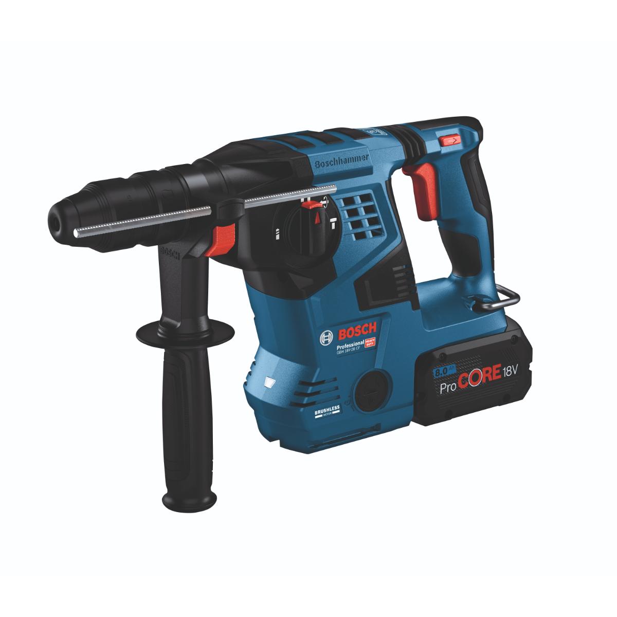 Bosch Akku-Bohrhammer mit SDS plus GBH 18V-28 CF, 2 x Akku ProCORE18V 8.0Ah