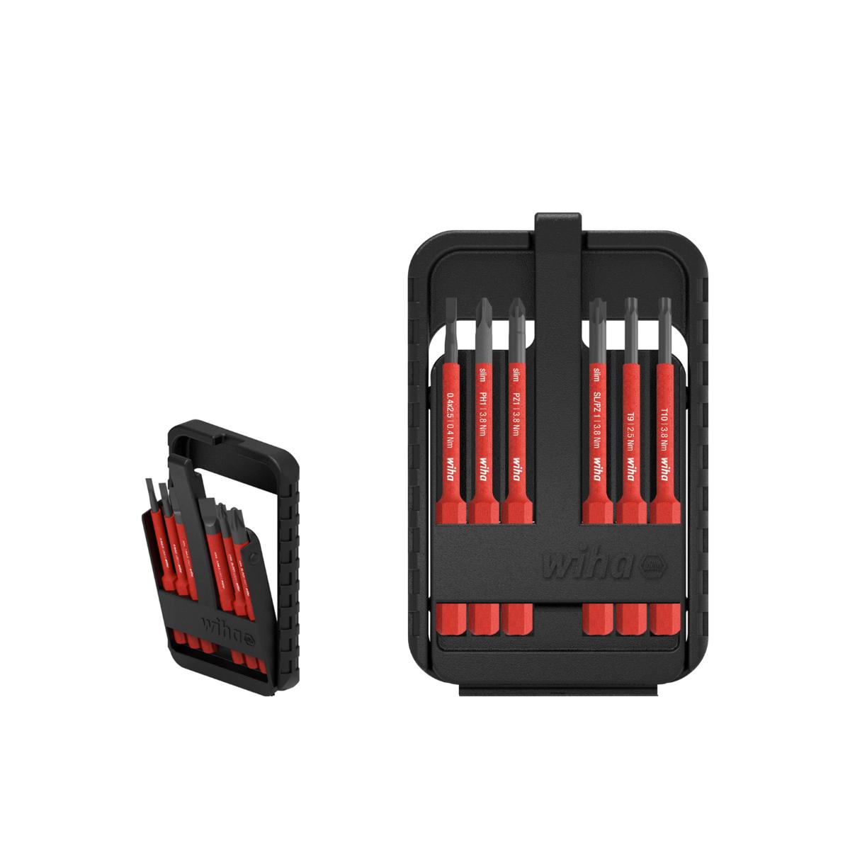 Wiha Bit Set slimBit electric gemischt, 6-teilges Set