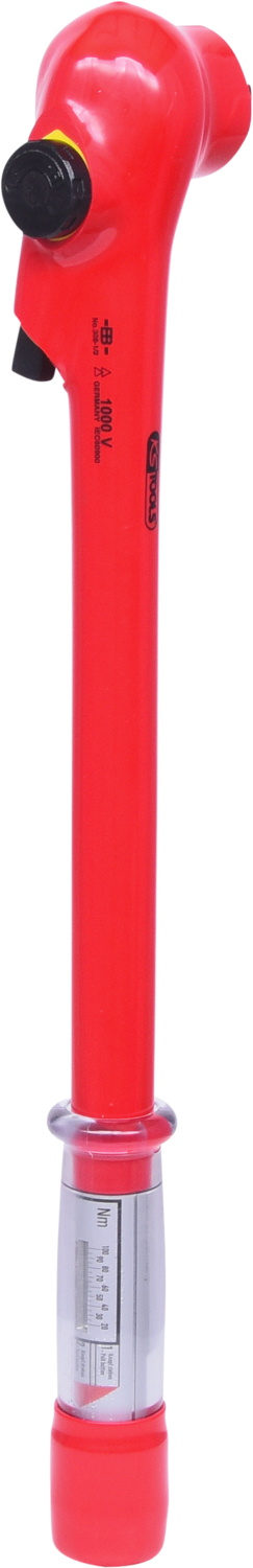 KS Tools 1/2" Drehmomentschlüssel mit Schutzisolierung und Umschalt-Ratschenkopf