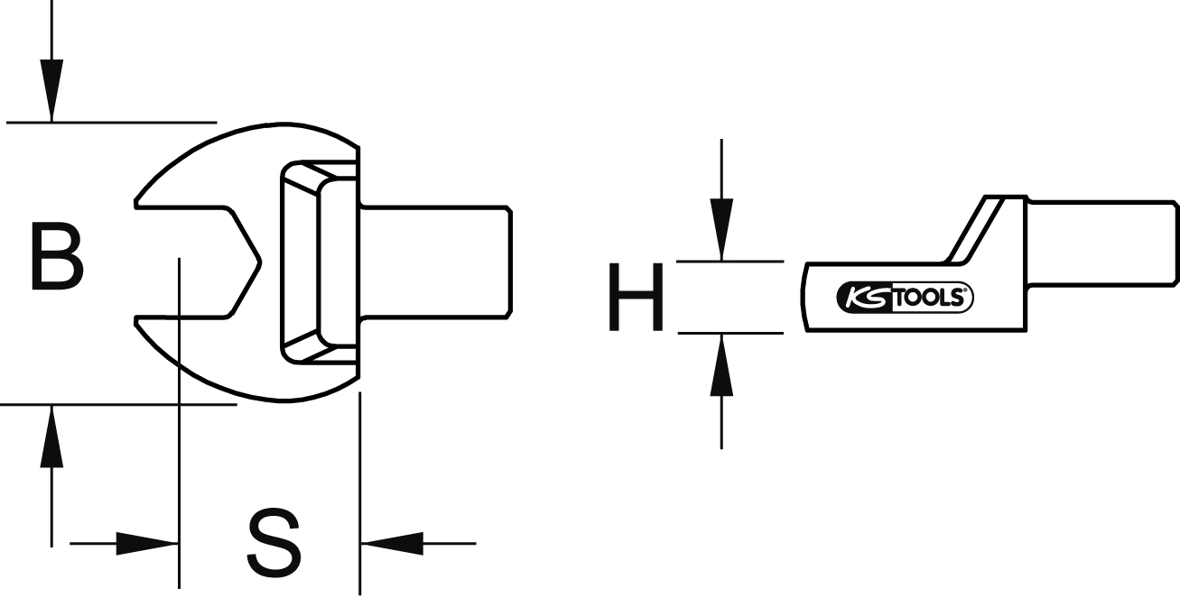 KS Tools Einsteck-Maulschlüssel