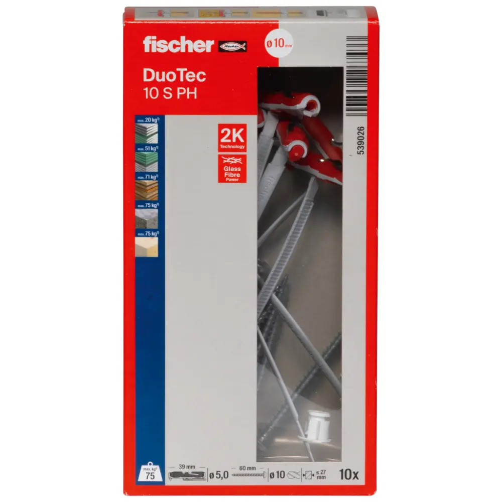 Fischer Nylon-Kippdübel DuoTec 10 S PH (10)