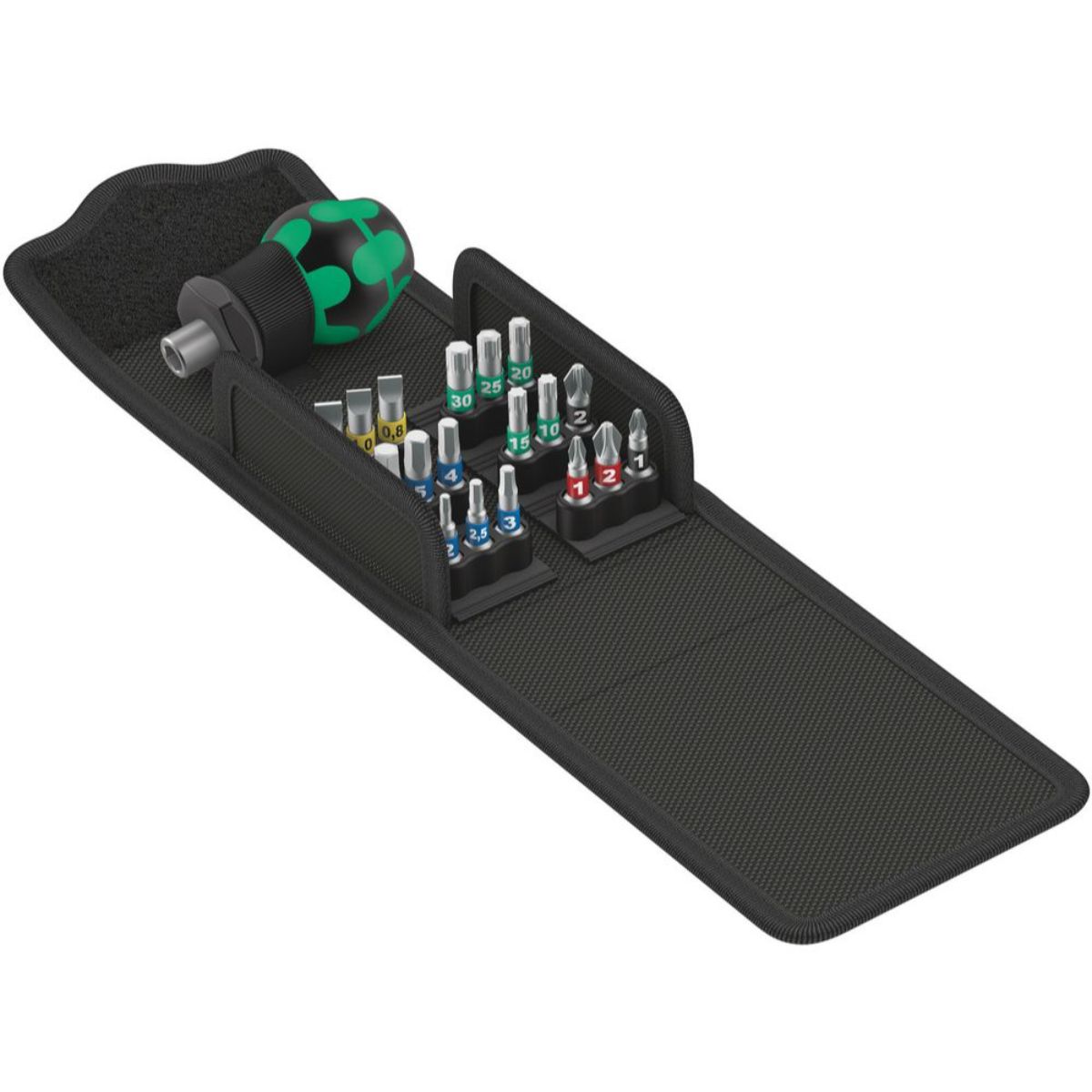 Wera Kraftform Kompakt Stubby 1, 19-teilig