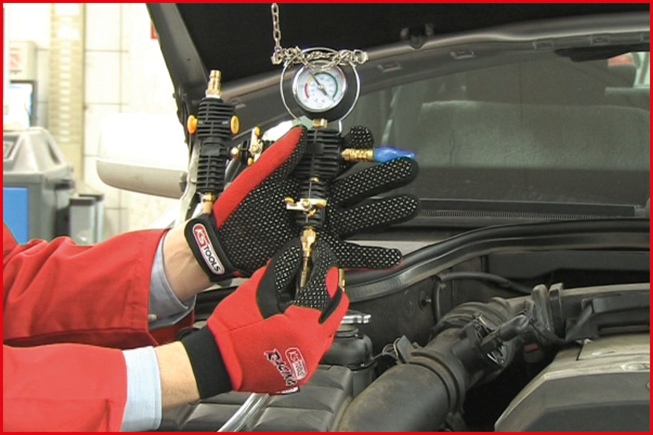 KS Tools MASTER Kühlsystem-Diagnose-Service-Satz, 25-tlg