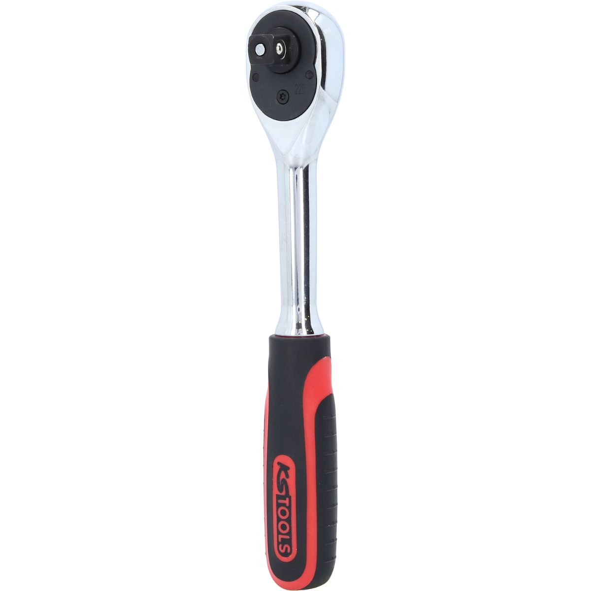 KS Tools 3/8" CHROMEplus Umschaltknarre, 72 Zahn, Kunststoffgriff