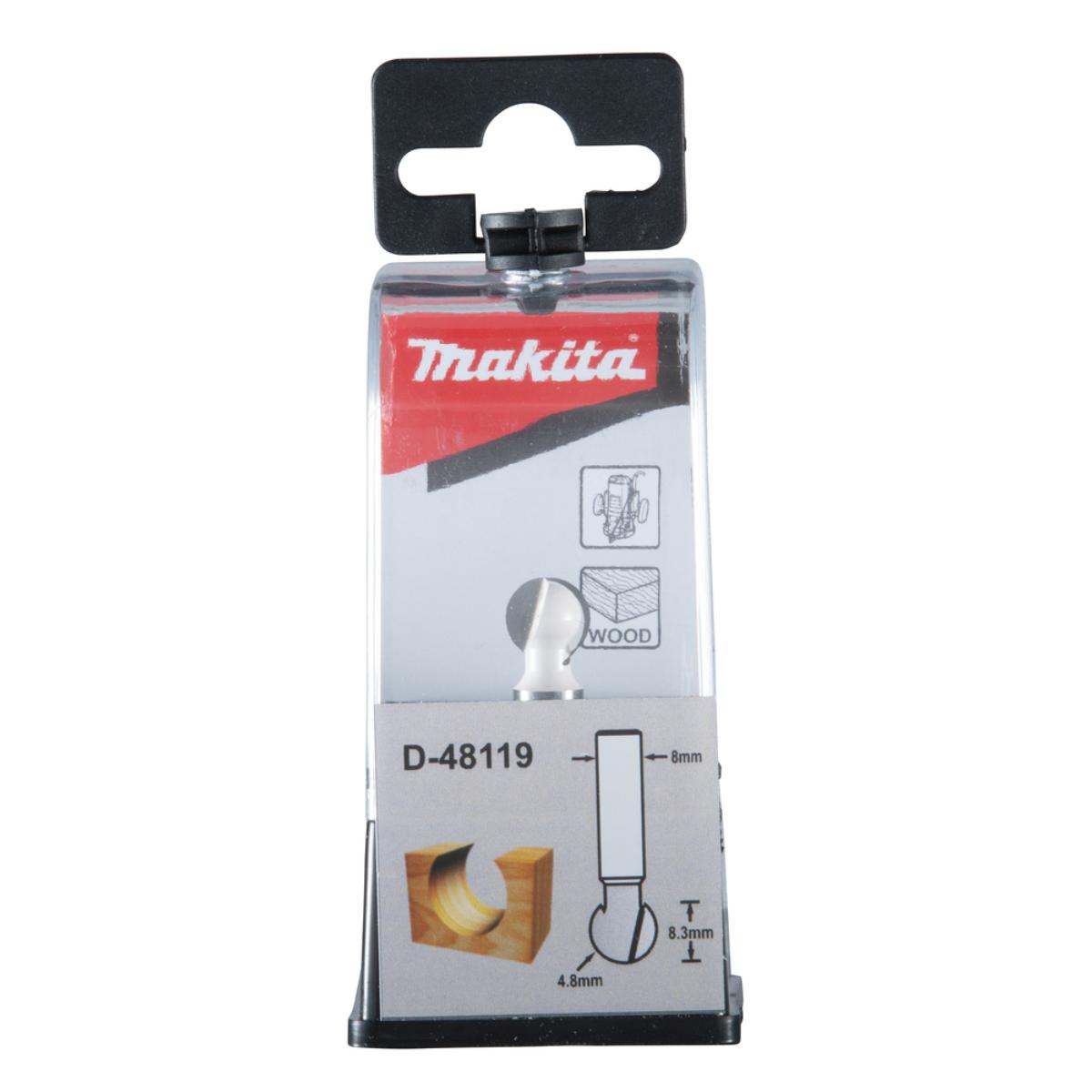 Makita Kugelfräser Ø 8 mm Schaft