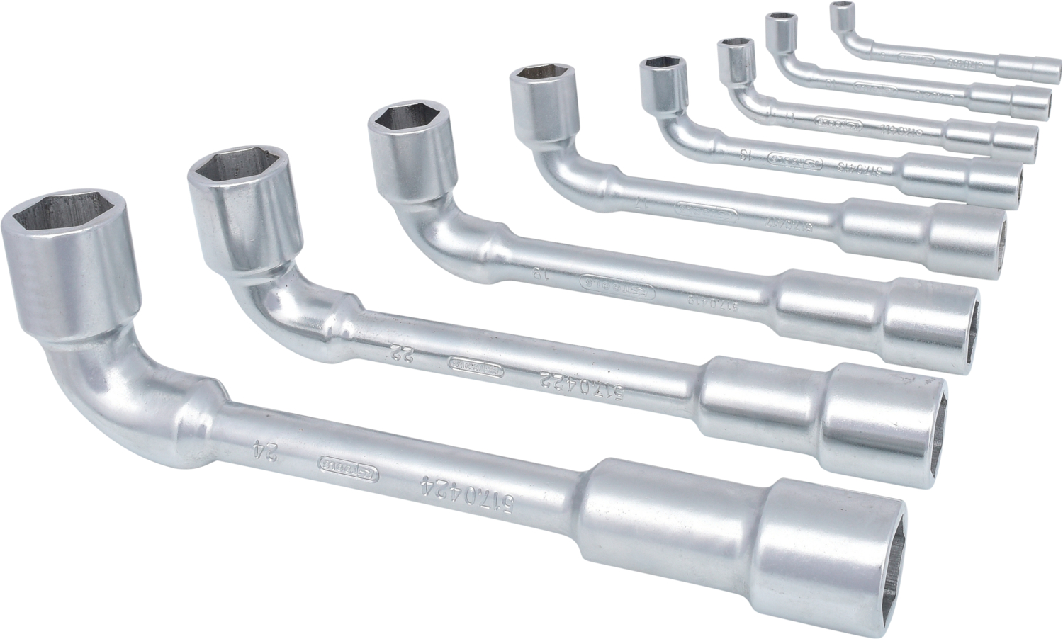KS Tools ULTIMATEplus Doppel-Steckschlüssel-Satz, gekröpft, 8-tlg