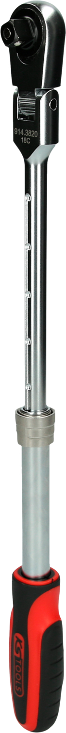 KS Tools 3/8" SlimPOWER Teleskop-Gelenk-Umschaltknarre, 72 Zahn