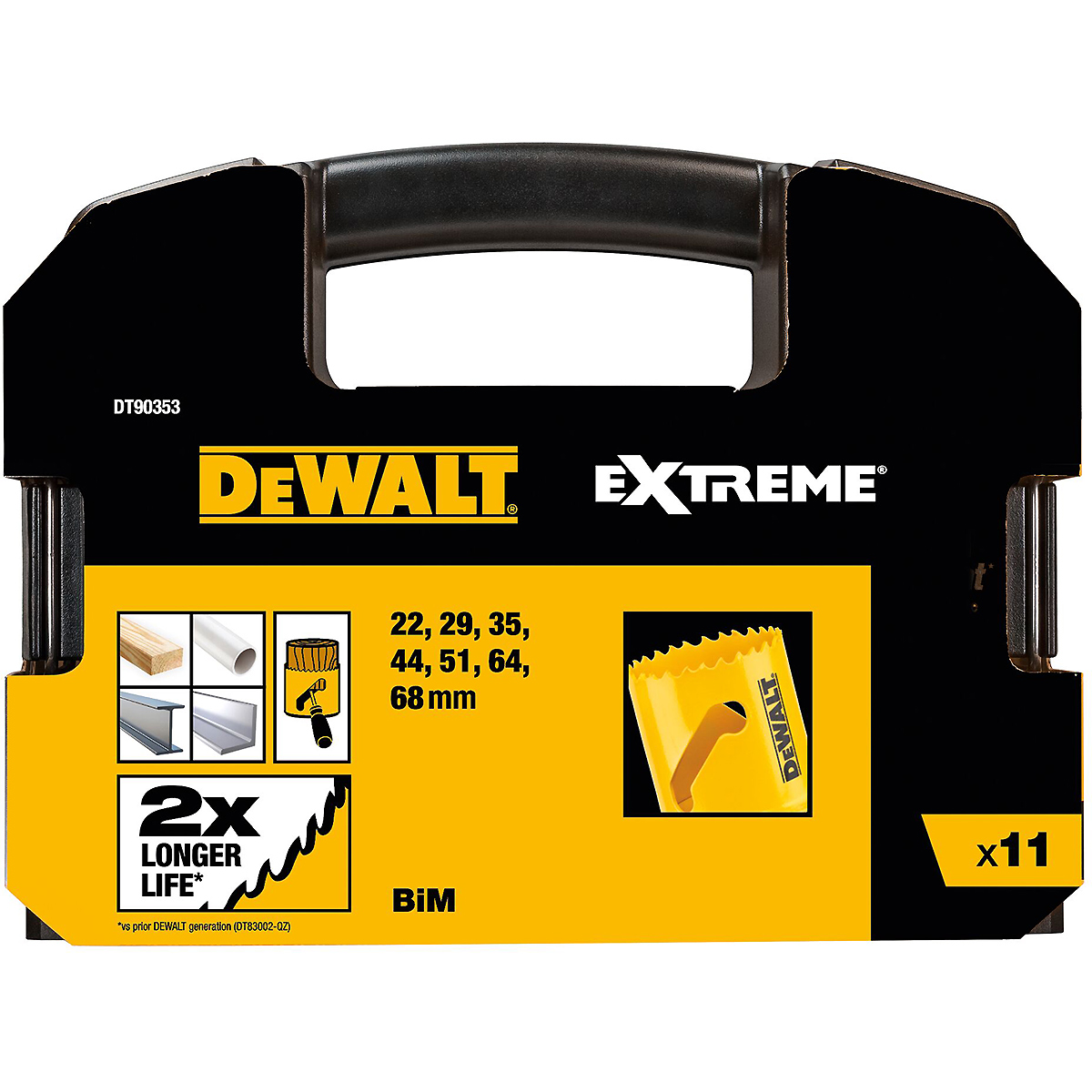 DEWALT EXTREME Bi-Metall Lochsägen-Set Universal 11-tlg. I