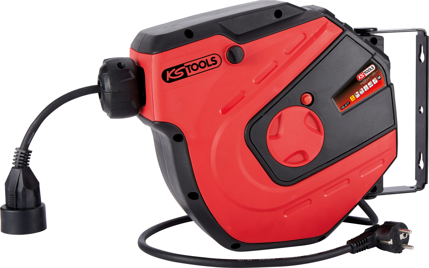 KS Tools Werkstatt-Kabelaufroller, 15m, 1,5mm²