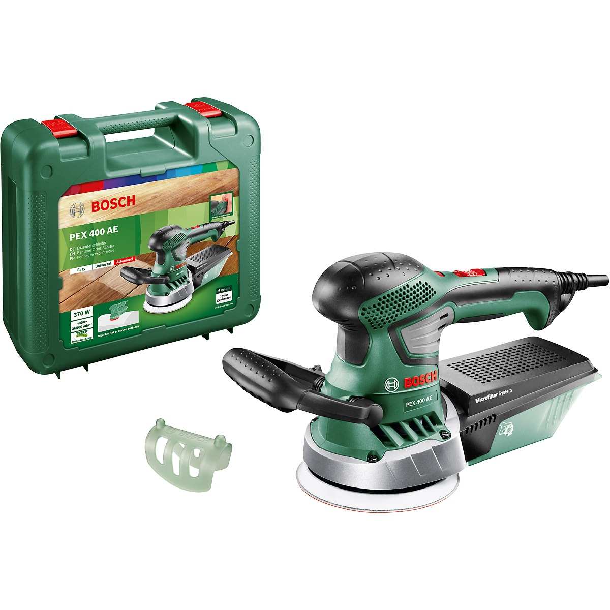 Bosch Exzenterschleifer PEX 400 AE, Paper Assistant