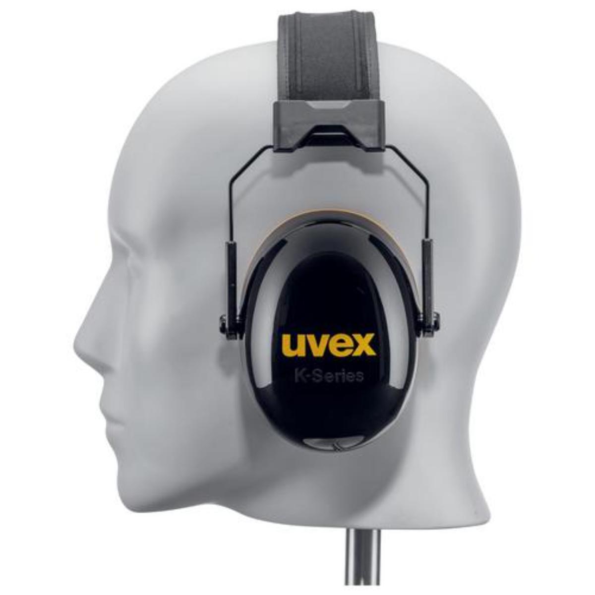 uvex K20 Kapselgehörschutz schwarz/ gelb SNR 33 dB