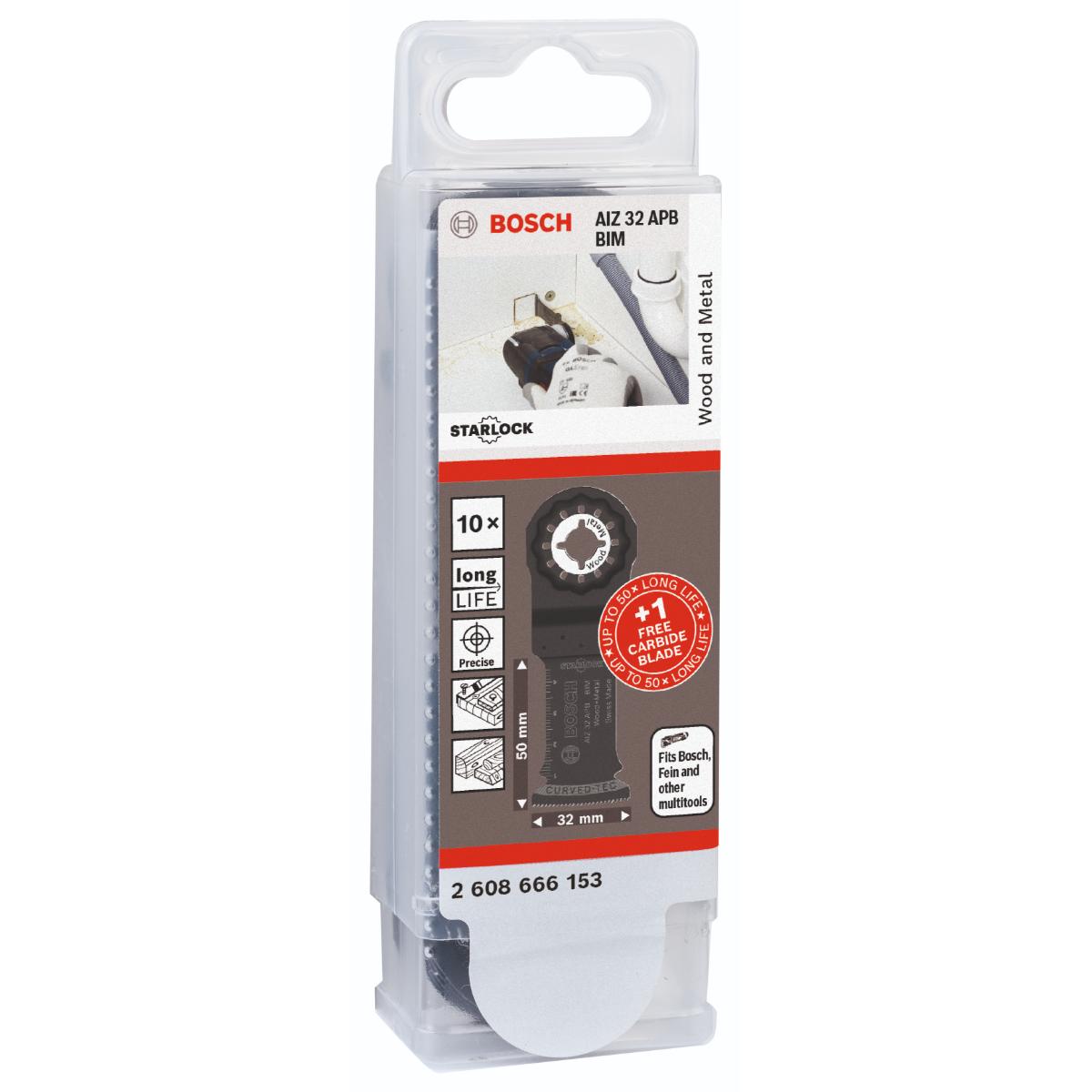 Bosch Sägeblatt-Set für Multifunktionsw.,  AIZ 32 APB + 1 EXPERT AIZ 32 APIT , 10-tlg.