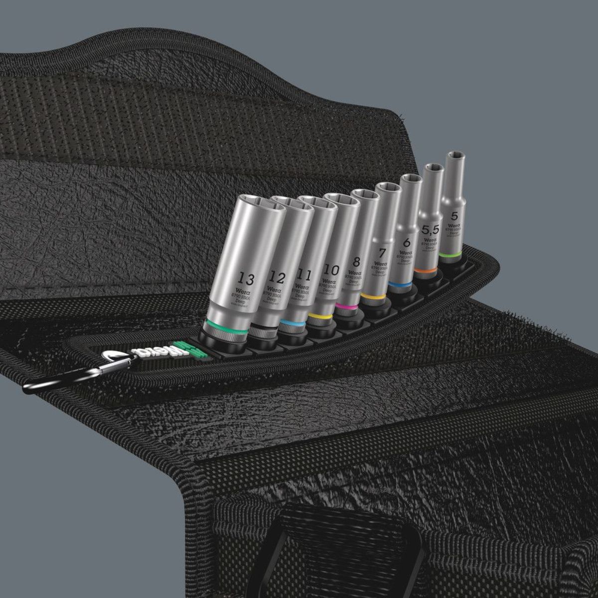 Wera Belt A Deep 1 Steckschlüsseleinsatz-Satz, 1/4"-Antrieb, 9-teilig